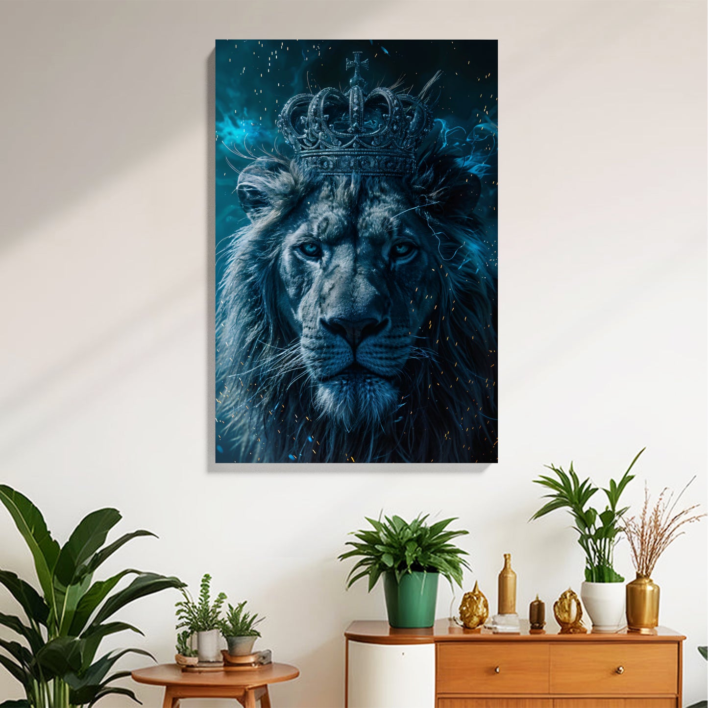 Crowned Lion Majesty Canvas