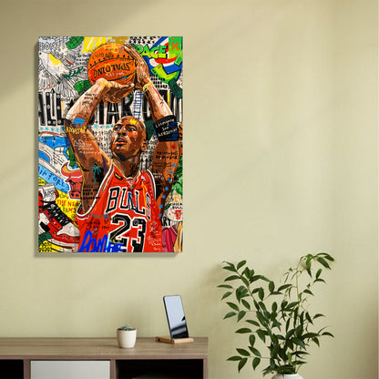 Basketball Legend Pop Art Canvas