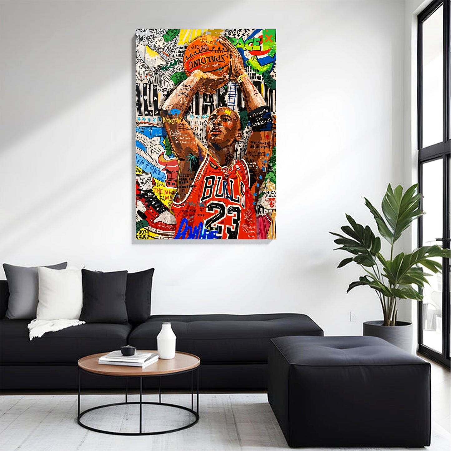 Basketball Legend Pop Art Canvas