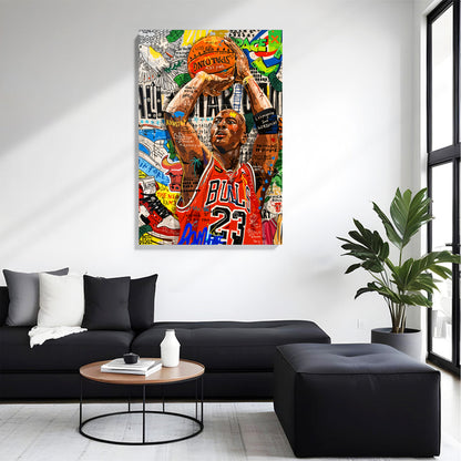 Basketball Legend Pop Art Canvas