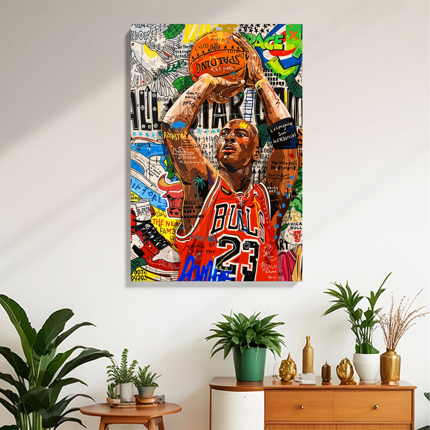 Basketball Legend Pop Art Canvas