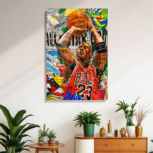 Basketball Legend Pop Art Canvas