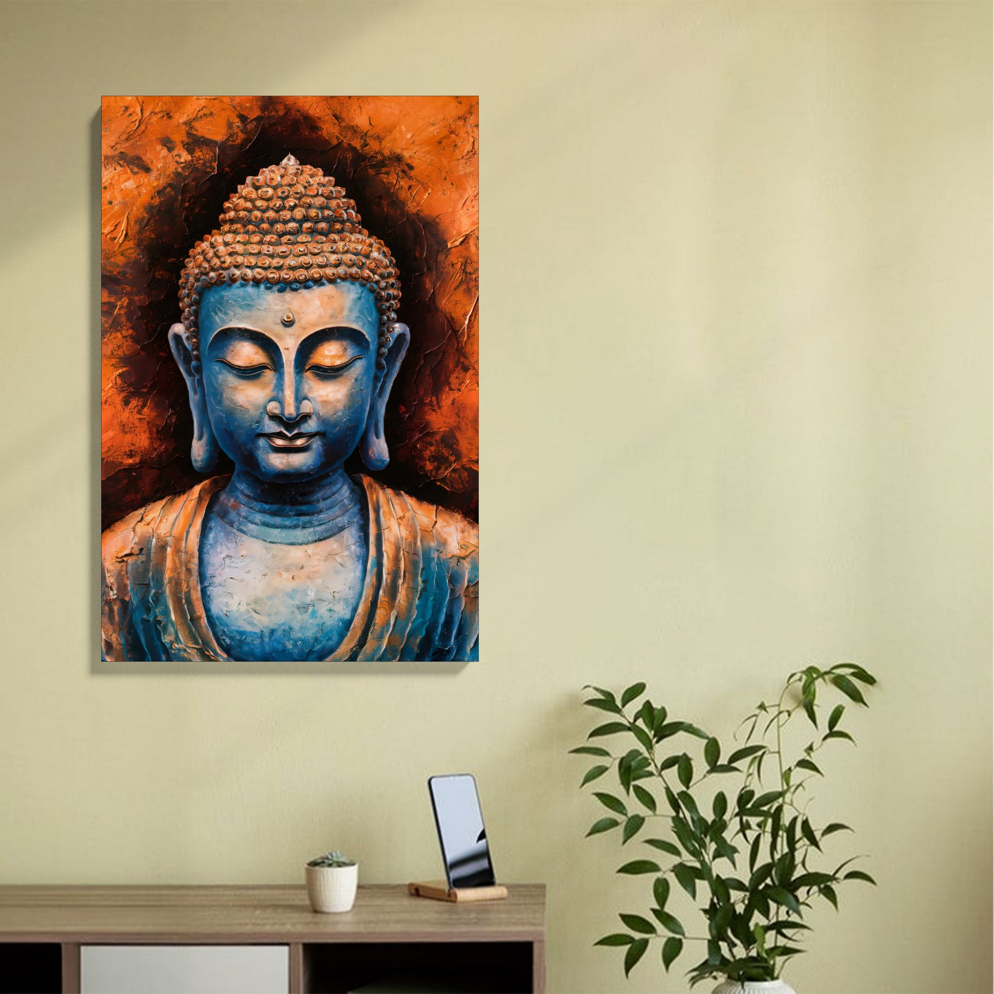 Blue Buddha Tranquility Canvas
