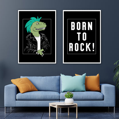 Rockstar Dino Duo Wall Frame Set