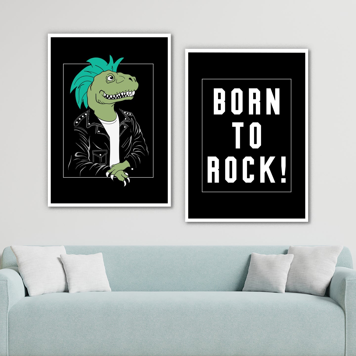 Rockstar Dino Duo Wall Frame Set