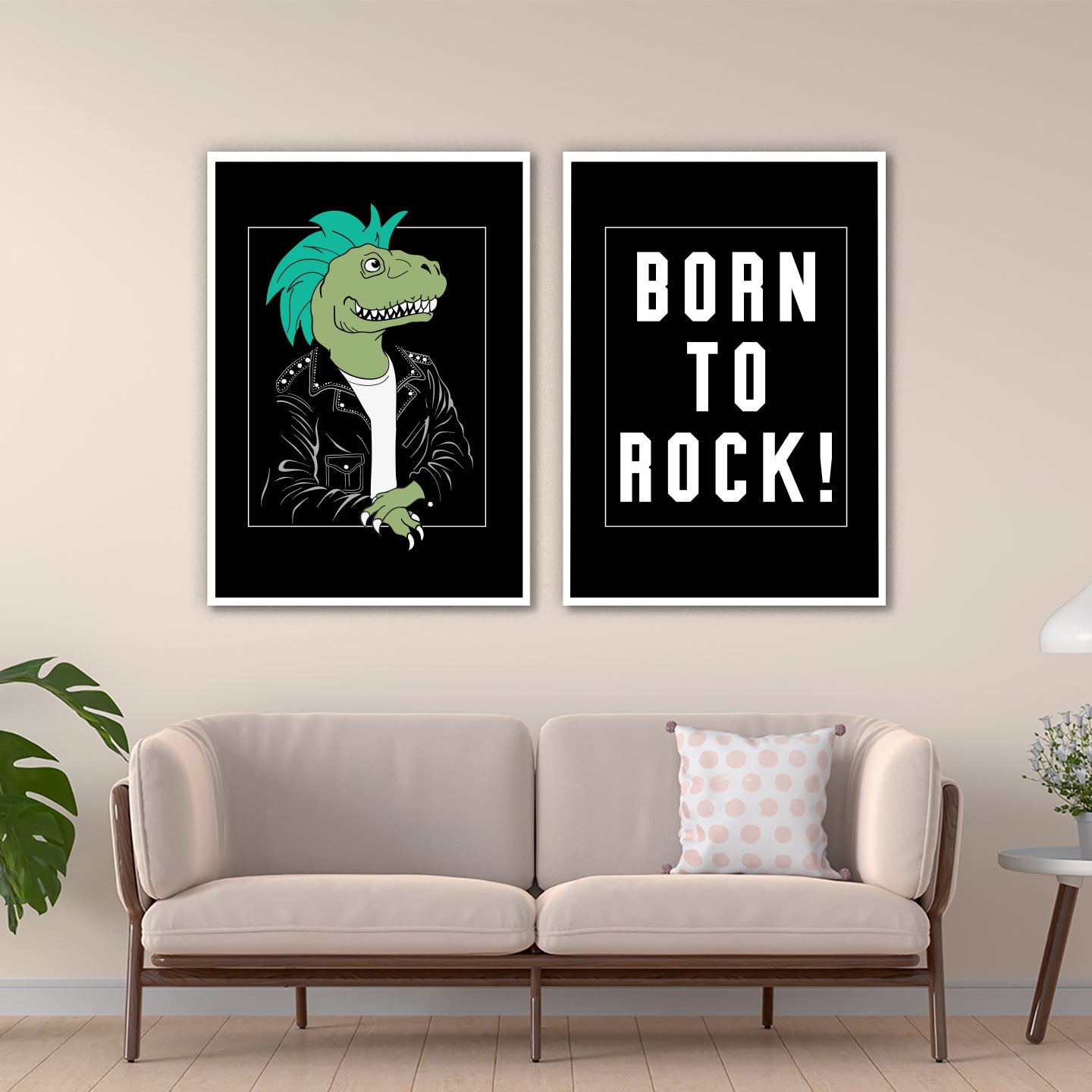 Rockstar Dino Duo Wall Frame Set
