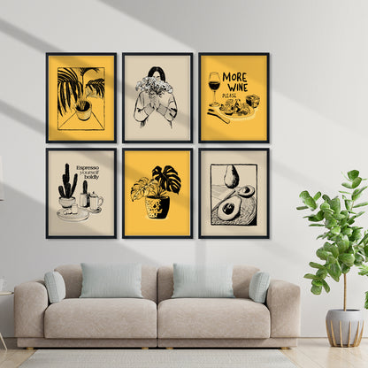 Modern Minimal Art Wall Frame Set