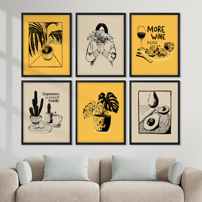 Modern Minimal Art Wall Frame Set