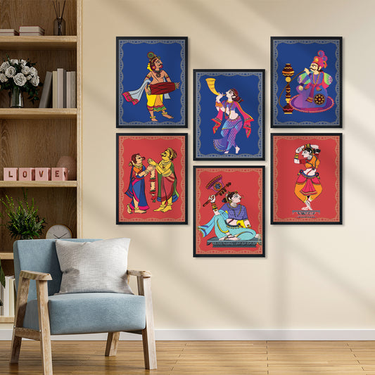 Folk Dance Tales Set Wall Frames