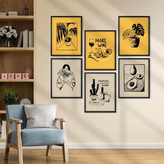 Modern Minimal Art Wall Frame Set