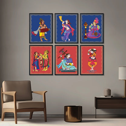 Folk Dance Tales Set Wall Frames