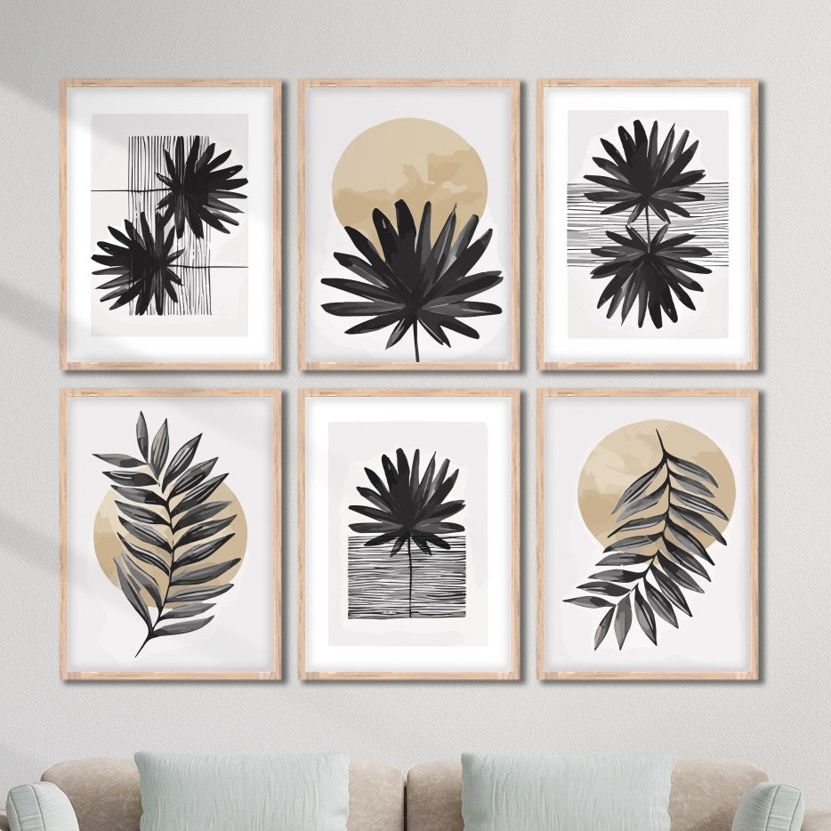 Neutral Botanical Wall Decor Set