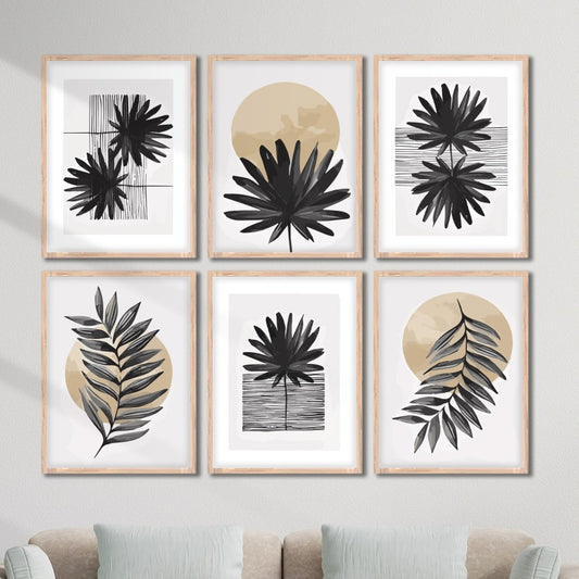 Neutral Botanical Wall Decor Set