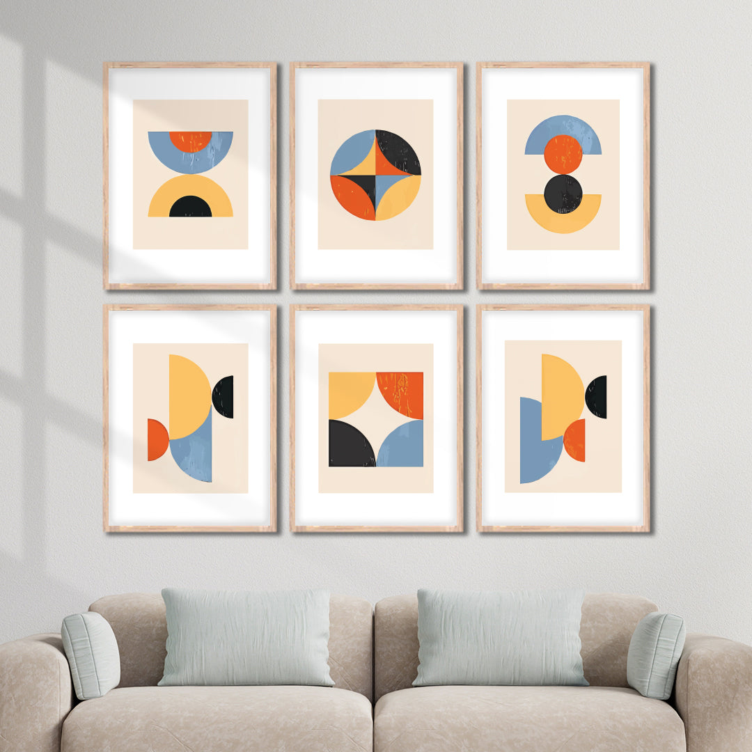 Geometric Modern Art Wall Frame Set