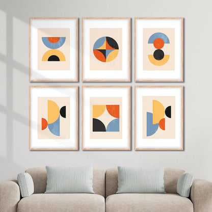 Geometric Modern Art Wall Frame Set