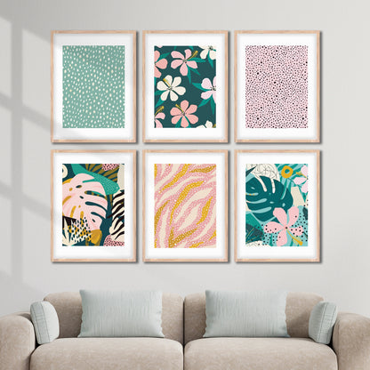 Tropical Pattern Wall Frame Set