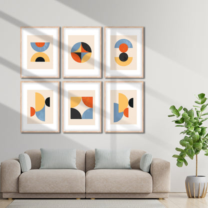 Geometric Modern Art Wall Frame Set