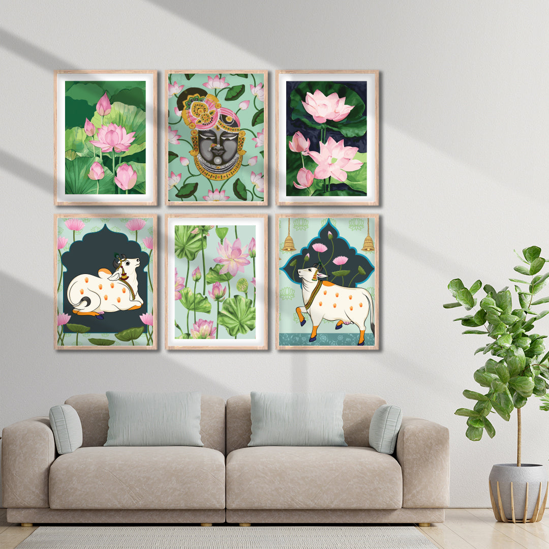 Lotus & Nandi Wall Frame Set