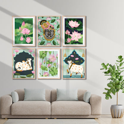 Lotus & Nandi Wall Frame Set
