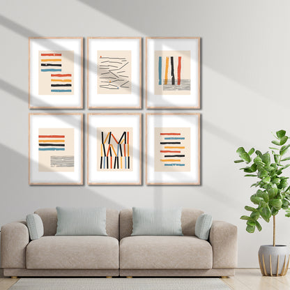 Modern Line Abstracts Wall Frame Set