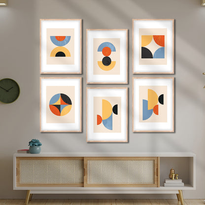 Geometric Modern Art Wall Frame Set