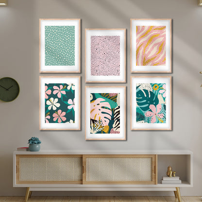 Tropical Pattern Wall Frame Set