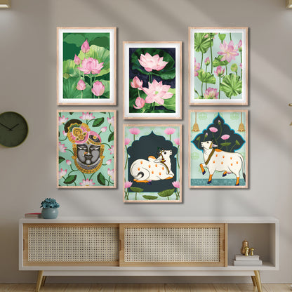 Lotus & Nandi Wall Frame Set
