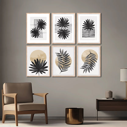 Neutral Botanical Wall Decor Set