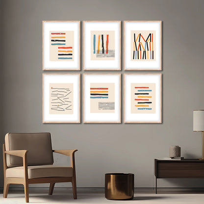 Modern Line Abstracts Wall Frame Set