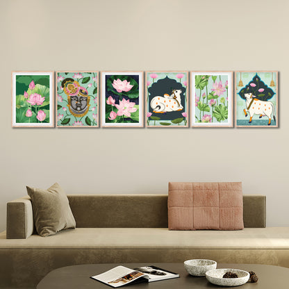 Lotus & Nandi Wall Frame Set