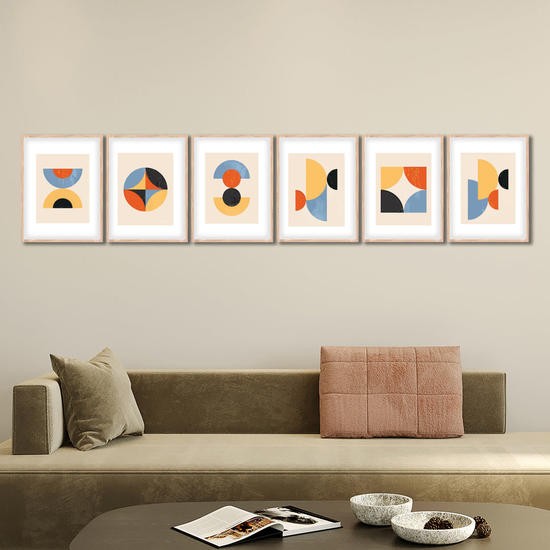 Geometric Modern Art Wall Frame Set