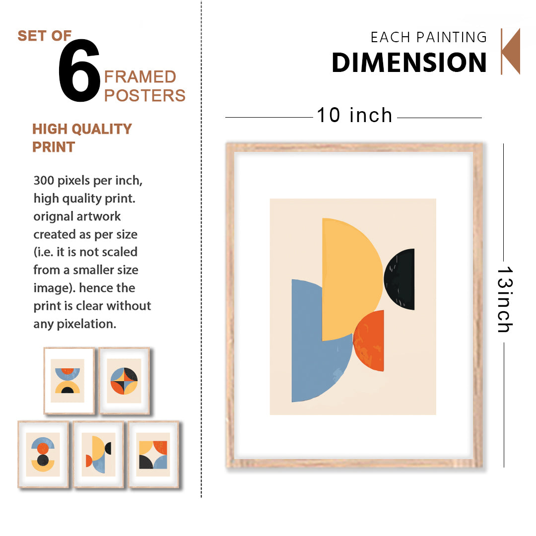 Geometric Modern Art Wall Frame Set