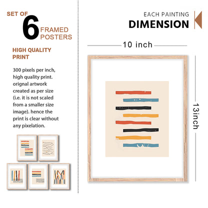 Modern Line Abstracts Wall Frame Set