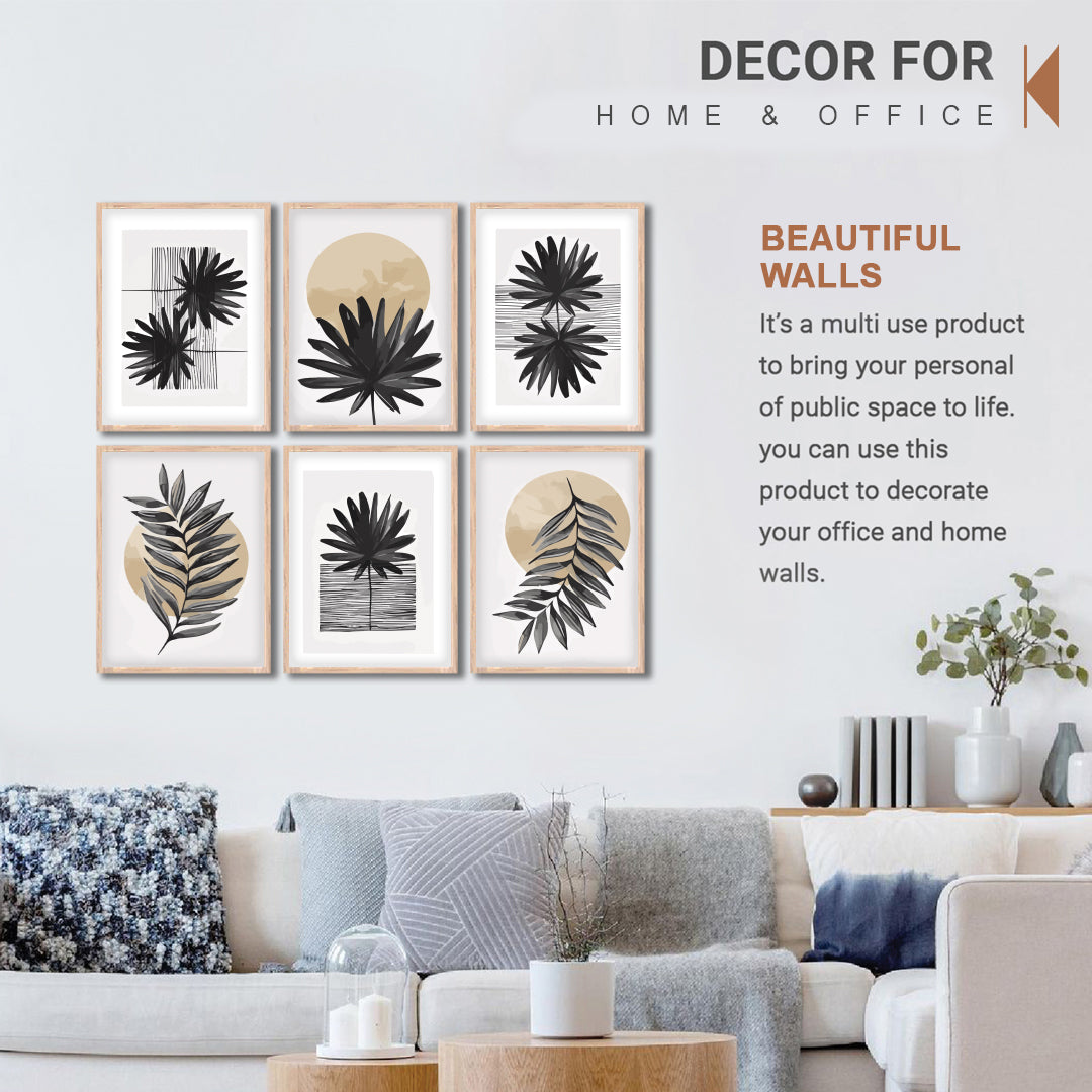 Neutral Botanical Wall Decor Set