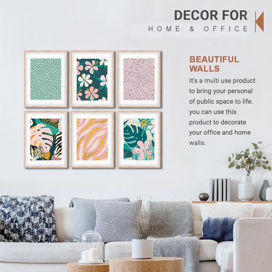 Tropical Pattern Wall Frame Set