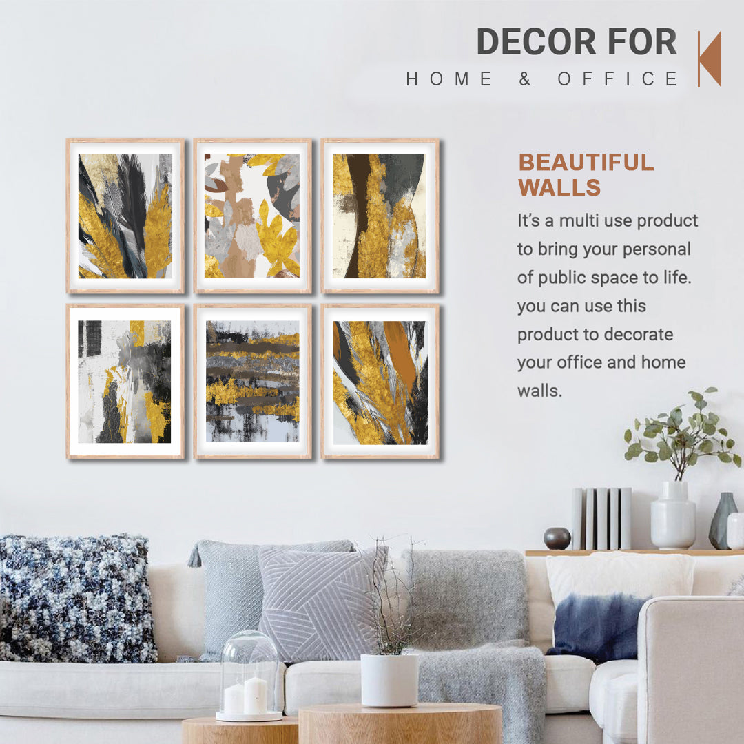 Gold Luxe Art Wall Frame Set