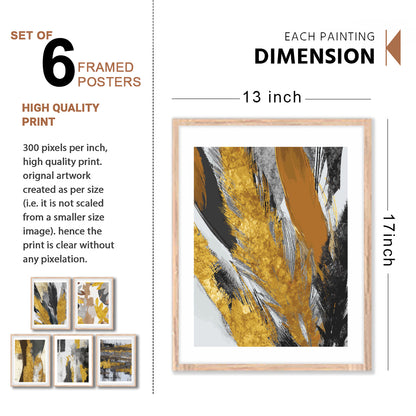 Gold Luxe Art Wall Frame Set