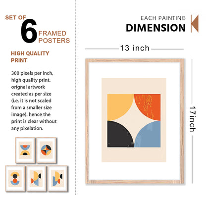Geometric Modern Art Wall Frame Set