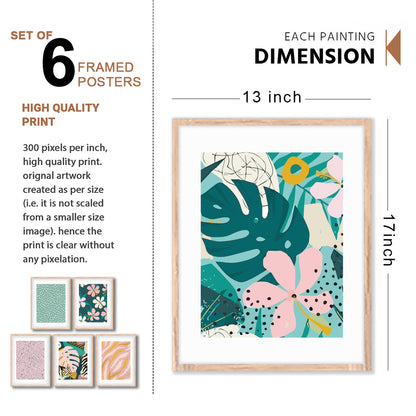 Tropical Pattern Wall Frame Set