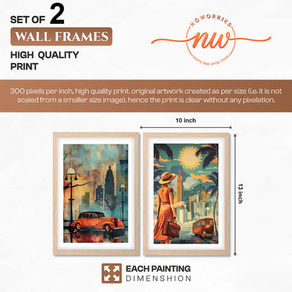 Vintage Travel Wall Art Set