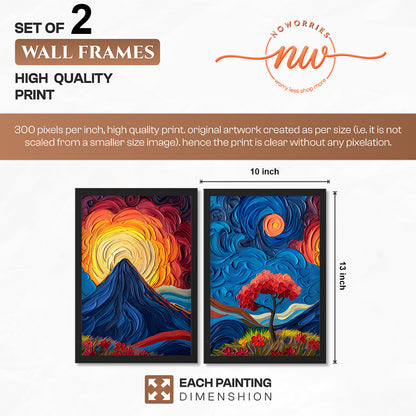 Vibrant Landscape Wall Art Set