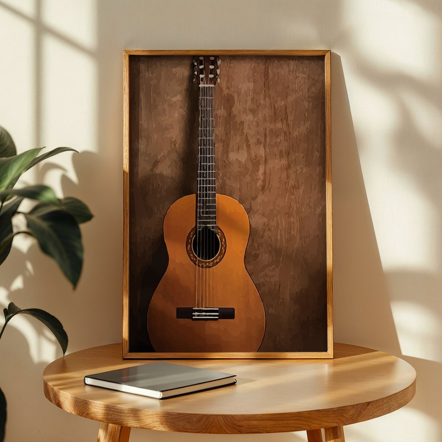Classic Acoustic Guitar Framed Wall Art