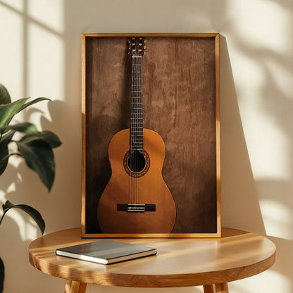 Classic Acoustic Guitar Framed Wall Art