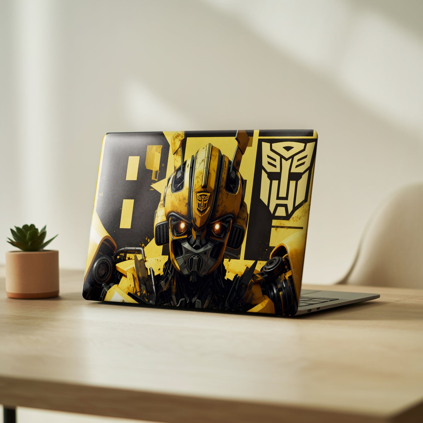 Autobot Bumblebee Tech Aesthetic Sci-Fi Laptop Skin