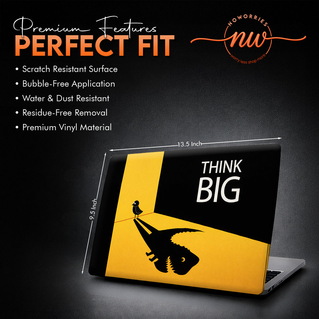 Think Big Creative Aesthetic Laptop Skin
