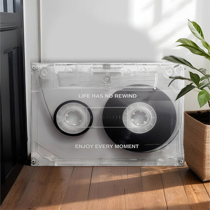 Clear Cassette Tape Art Print Wall Canvas