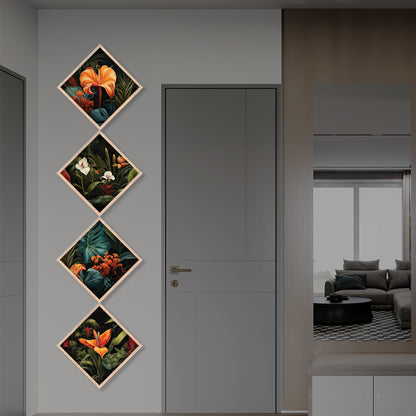 Midnight Tropics Diamond Wall Art Set