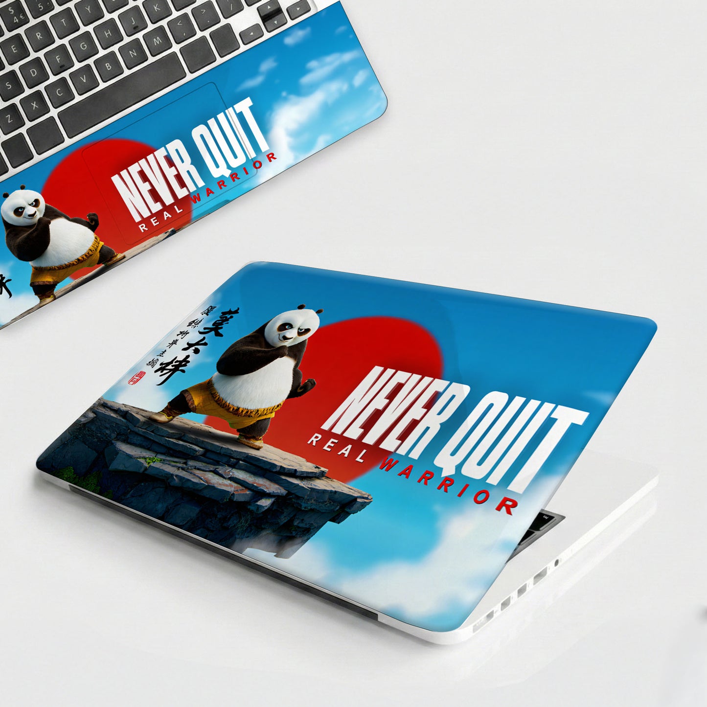 Real Warrior Kung Fu Panda Aesthetic Graphic Laptop Skin