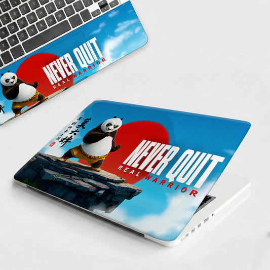 Real Warrior Kung Fu Panda Aesthetic Graphic Laptop Skin