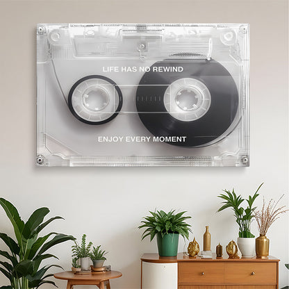 Clear Cassette Tape Art Print Wall Canvas